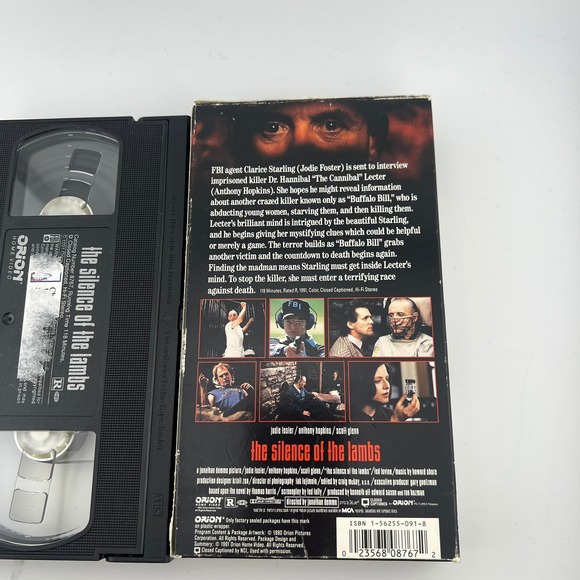The Silence of the Lambs VHS 1991 Orion Horror Thriller Anthony Hopkins - Picture 4 of 10